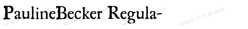 PaulineBecker Regula字体转换
